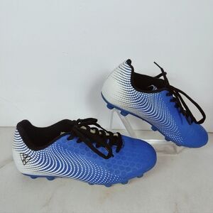 Vizari Kids' Stealth Firm Ground Soccer Cleats, Blue Black, 3Y